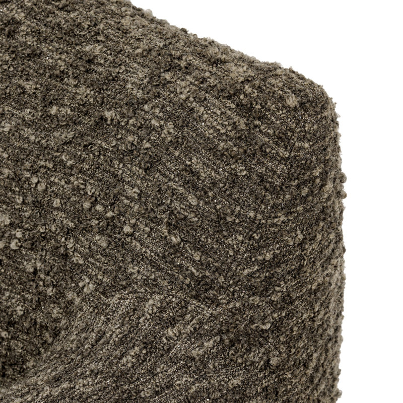 Margot Upholstered Swivel Chair, Solema Moss Boucle