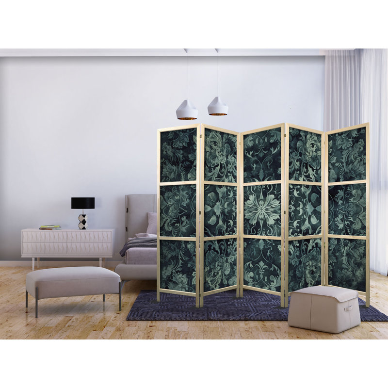 171cm H Solid Wood Folding Room Divider, 171cm H x 225cm W x 1.2cm D