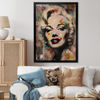 Portrait rétro de Marilyn - impression