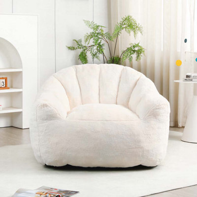 Fauteuil à billes, fauteuil à billes avec accoudoirs rembourrés de mousse à haute densité, fauteuil à billes Fauteuil à billes confortable pour adultes dans le salon, lecture dans la chambre à coucher