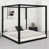 Black Frame+White Fabric