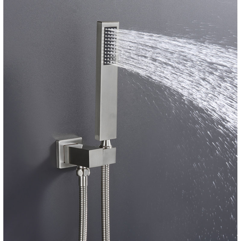 Rain Adjustable Shower Head 1.75 GPM GPM, Brush Nickel