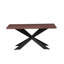 Eatonton 4 Person Dining set - a Rectangular Wooden Dining Table with Metal Legs and a Set of 4 Faux Leather Dining Chairs for Dining Room - Modern Dining Table Set-523314849