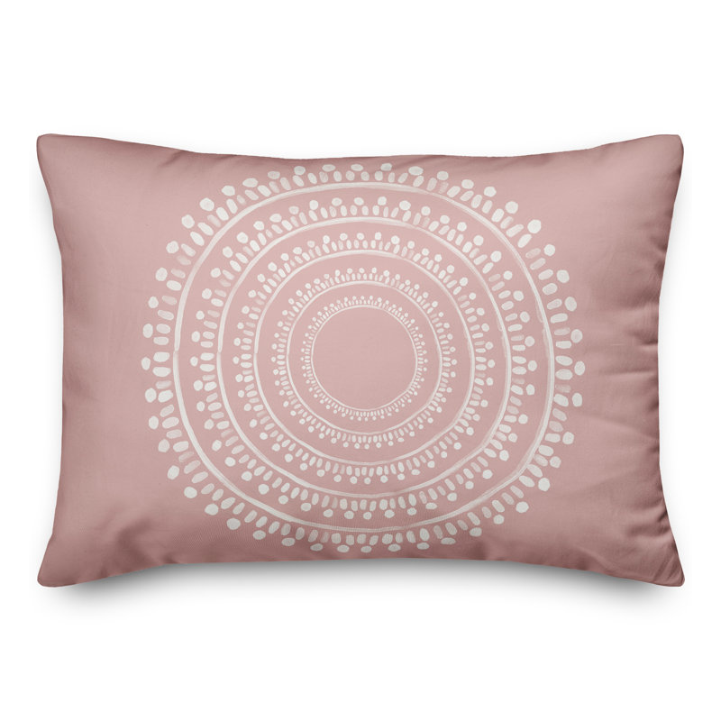Geometric Throw Pillow, Pink