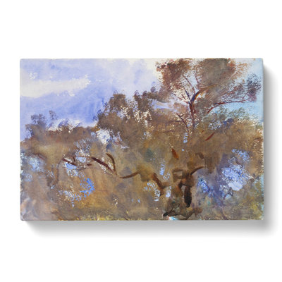 Treetops Against The Sky by John Singer Sargent - Wrapped Canvas