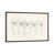 Toile avec cadre gris