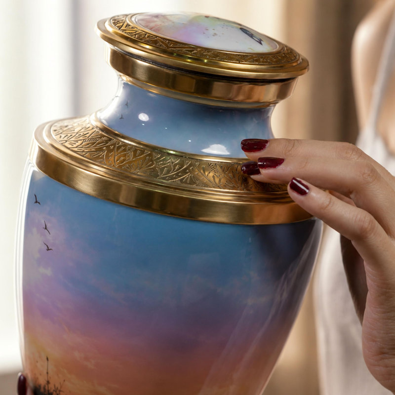 Urne de crémation Trinity, Lumière du jour multicolore
