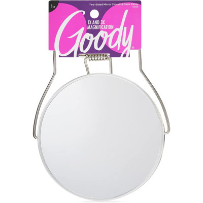 Two-Sided Makeup Mirror With Stand - 1X And 3X Dual Sided Magnification - Lightweight & Portable Table Top Magnifying Vanity Mirror