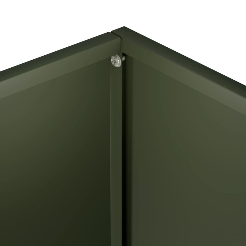 Planter, 50cm H x 30cm W x 30cm D, Olive Green, 2