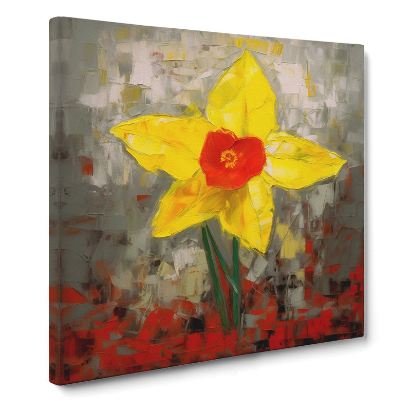 Daffodil Soviet Art - Print, 35cm H x 35cm W x 3cm D