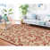 Swirling Garden Martha Stewart Performance Floral Indoor/Outdoor Area Rug