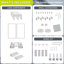 Cloisons 2 pièces en verre transparent - Portes coulissantes - Portes de placard-96872742-96872732