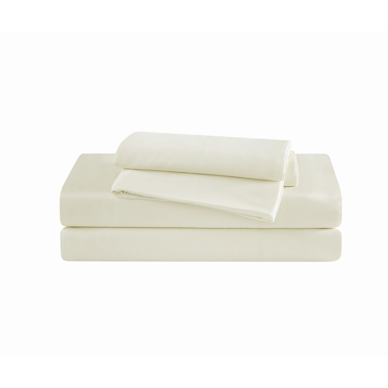 Frye 300 Thread Count Bamboo Sheet Set, Ivory, King Sheet Set