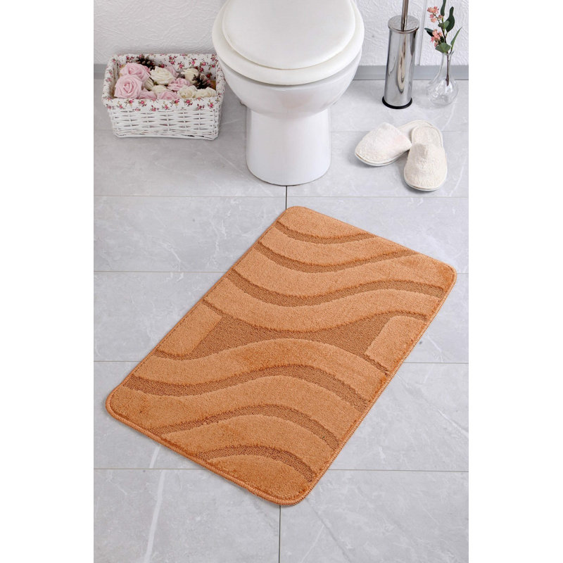 Tapis pour salle de bain Aun, Orange