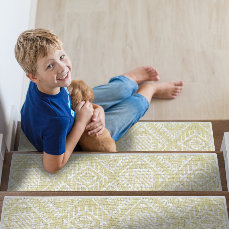 Non-Slip Stair Tread, Banana Cream Yellow