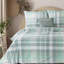 Cotton Plaid Duvet Cover Set with Pillowcases