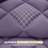 Down Alternative Microfiber Reversible Comforter Set - 3 Pcs All Season Diamond Pattern Comforter with Shams-109248971-109248969