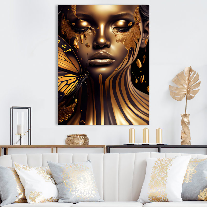 Décoration murale en métal Hauraa, H 44 po x l 34 po x P 1 po