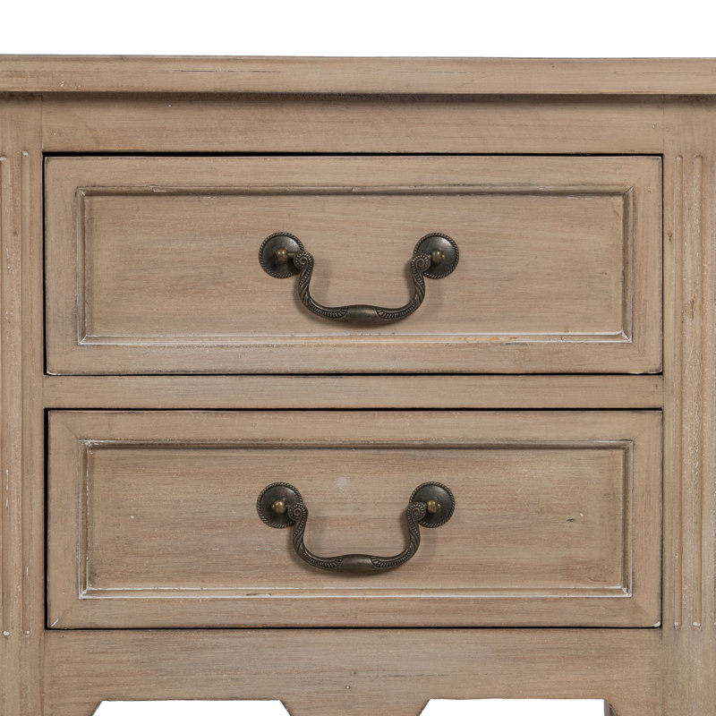 Scribner 50cm W Solid Wood Bedside Table