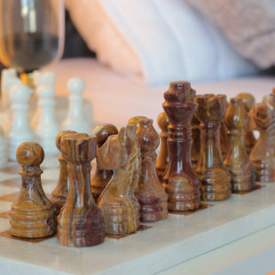 Novica Kingdom Wars Wood Chess Set, Wayfair