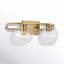 Eveline 2 Light Transparent Dimmable Vanity Light-863452986