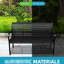 Banc de détente pour terrasse 45,7 po noir