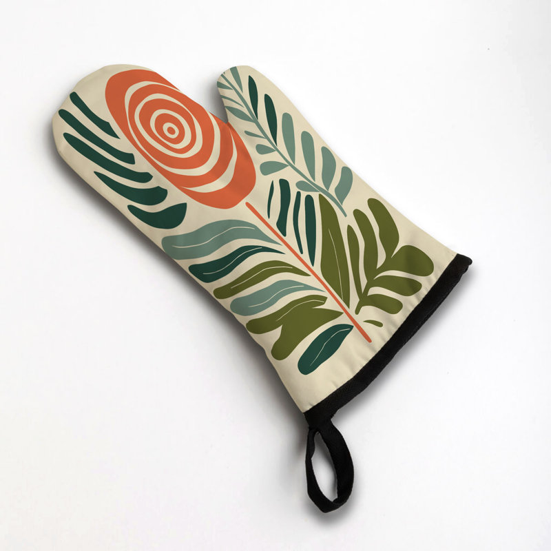 Creative Bloom Oven Mitt Cotton Twill