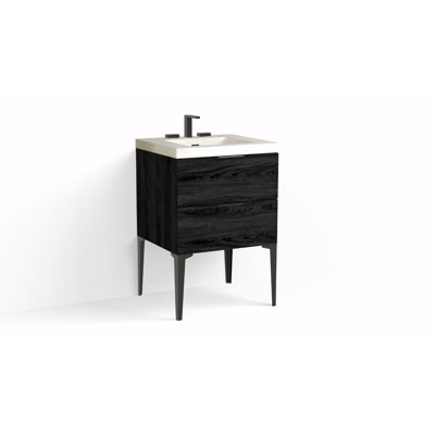 Avila 24" W Freestanding Single Bathroom Vanity with Dean Leg