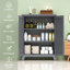 Armoire à outils de 47 po de hauteur en ardoise pour garage, salle de bain, buanderie, atelier de rangement en métal, espaces extérieurs bien organisés, utilisation flexible