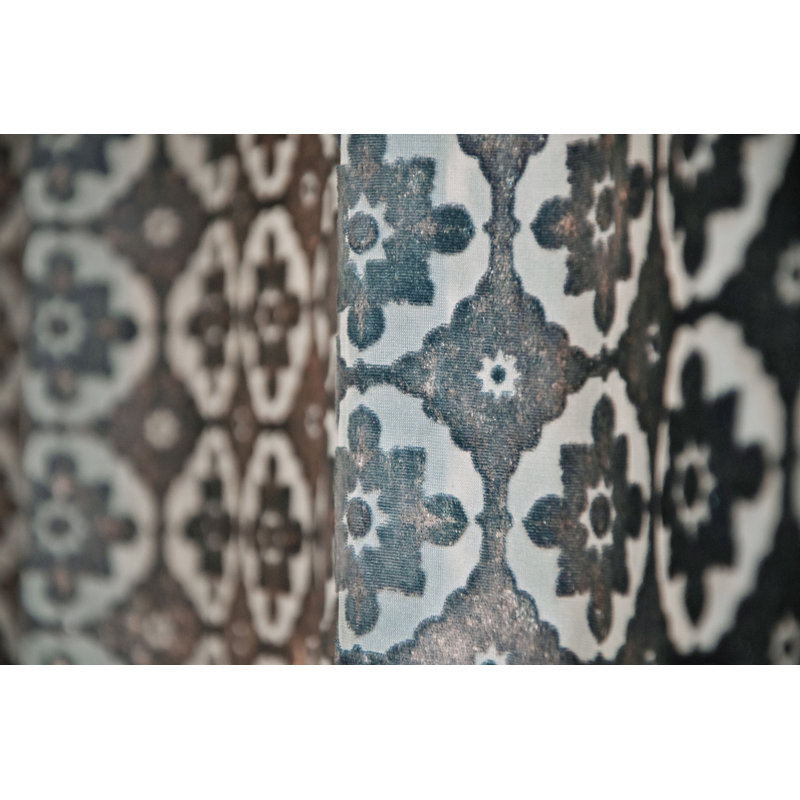 Small Moroccan Silk Throw, 52" W x 92" L, Gunmetal