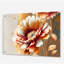 «Red and Gold Daisy» - art mural acrylique marguerite-971613410