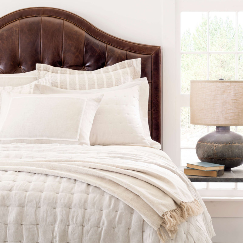 Keaton Linen Sham, Standard, Natural