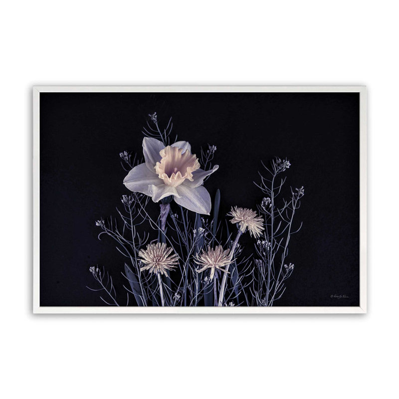«Spring Gathering III» par Robin-Lee Vieira, reproduction d'art, 30 W x 20 H, Framed Print, White