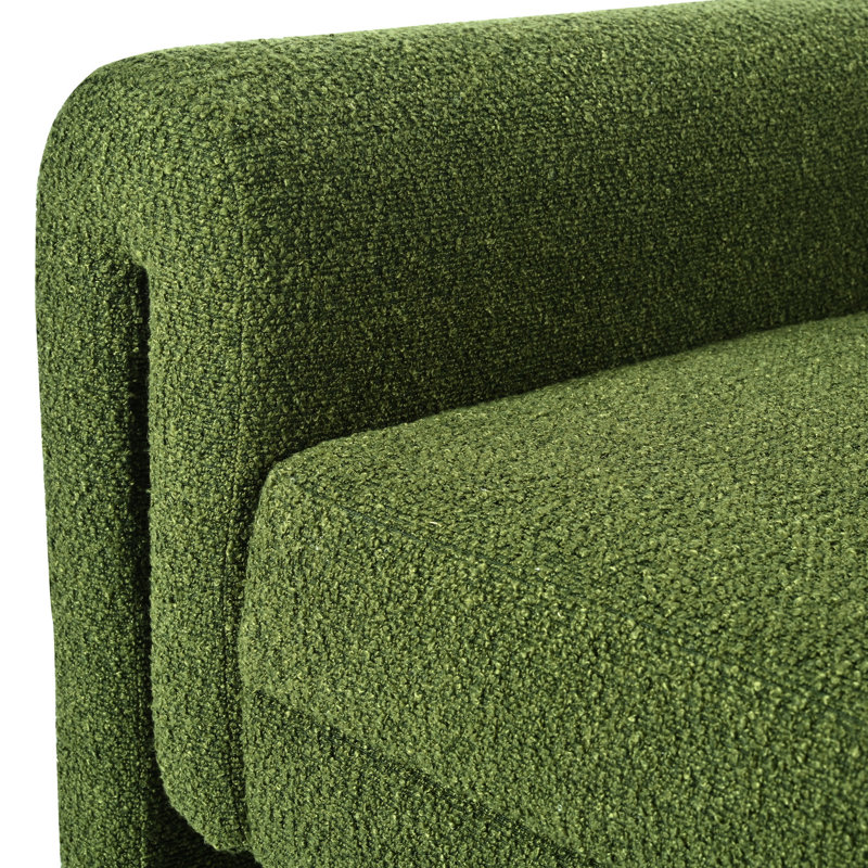 Chaise d'appoint moderne - rembourrée Bouclé pour un revêtement de salon élégant et confortable