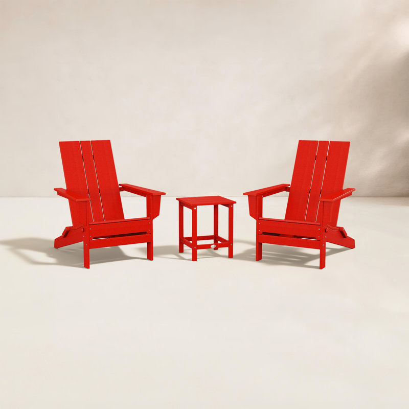 Chaise Adirondack POLYWOOD x, Rouge coucher de soleil