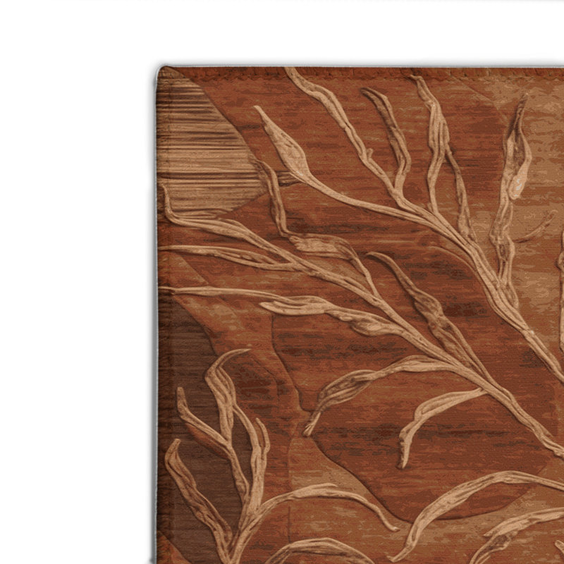 Tapis d'intérieur et d'extérieur brun Nature, Rectangulaire 2 pi x 3 pi
