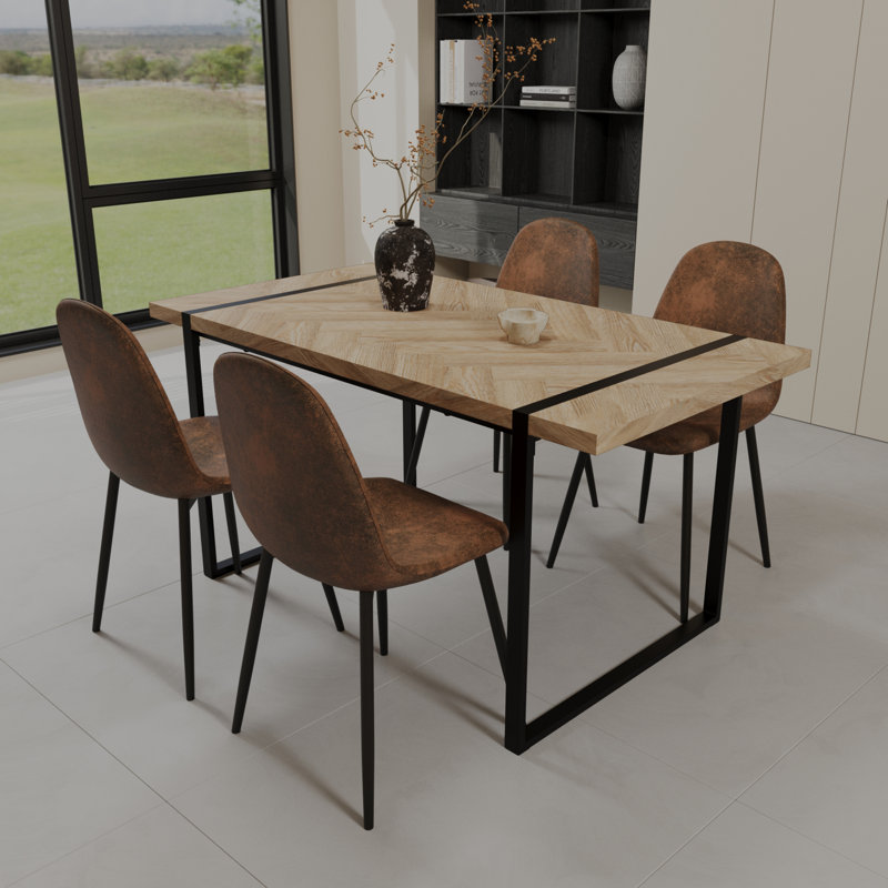 Functional Dining Table Set Mdf Modern Style For Kitchen