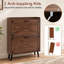 Armoire à chaussures étroite avec 2 tiroirs rabattables réglables et amovibles pour le vestibule