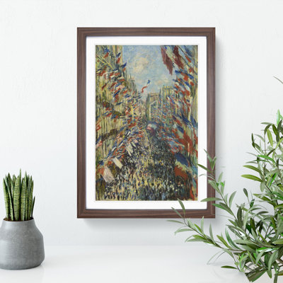 Rue Montorgueil in Paris - Framed Print
