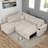 Mamounia 3-Piece Upholstered Sectional Sofa-1338751953