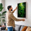 Jungle Canopy Light Tropical - Wrapped Canvas-1756452966-1756452984