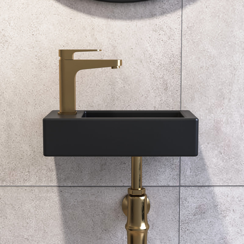 DeerValley 370mm x 185mm Natural Ceramic Rectangular Sink