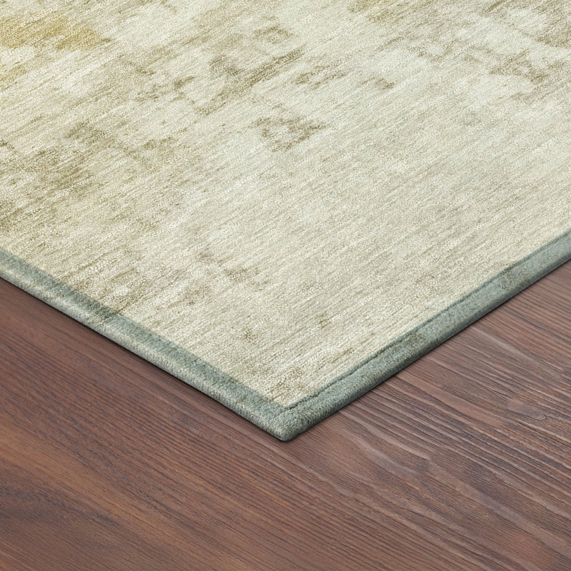 Machine Washable Indoor/Outdoor Mainor ACN2371 Abstract Rug, Rectangle 3' x 5'