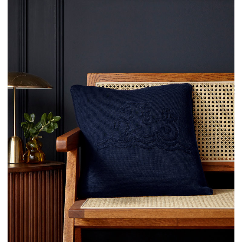 Signature Knit Feather Filled Cushion, Midnight