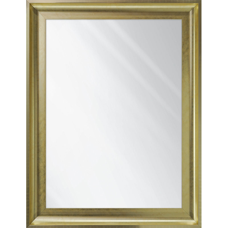 Cuff Plastic Flat Mirror, 51.6 cm H x 141.6cm W, Gold