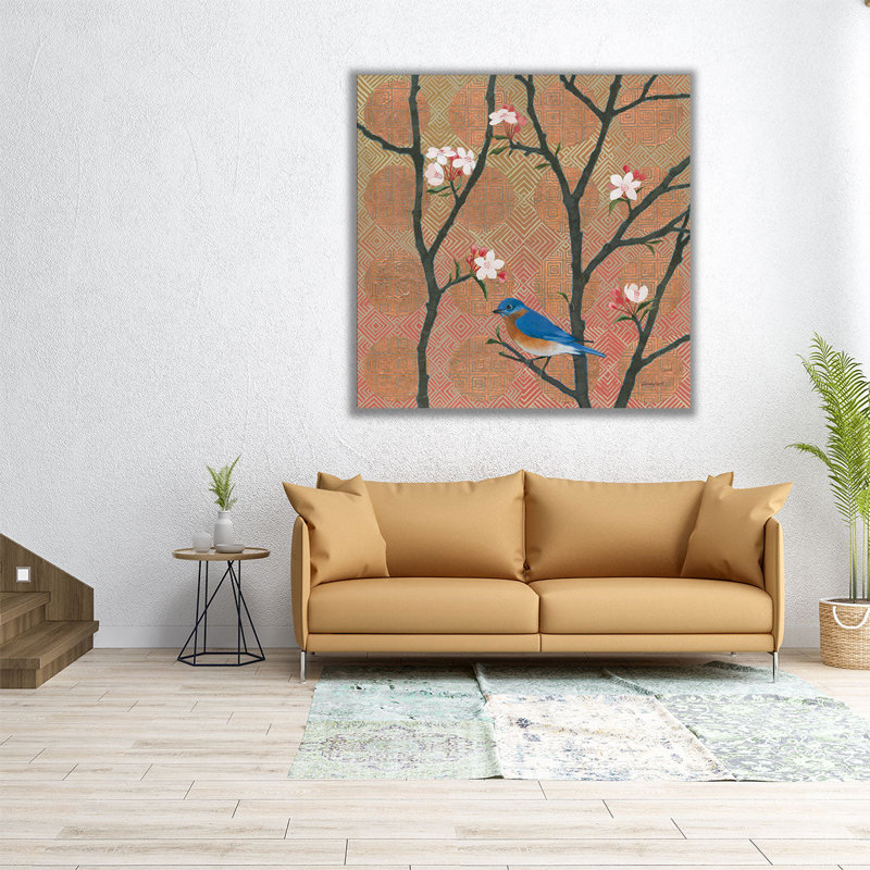 «Cherry Blossoms I», reproduction d'art sur toile, H 12 po x l 12 po