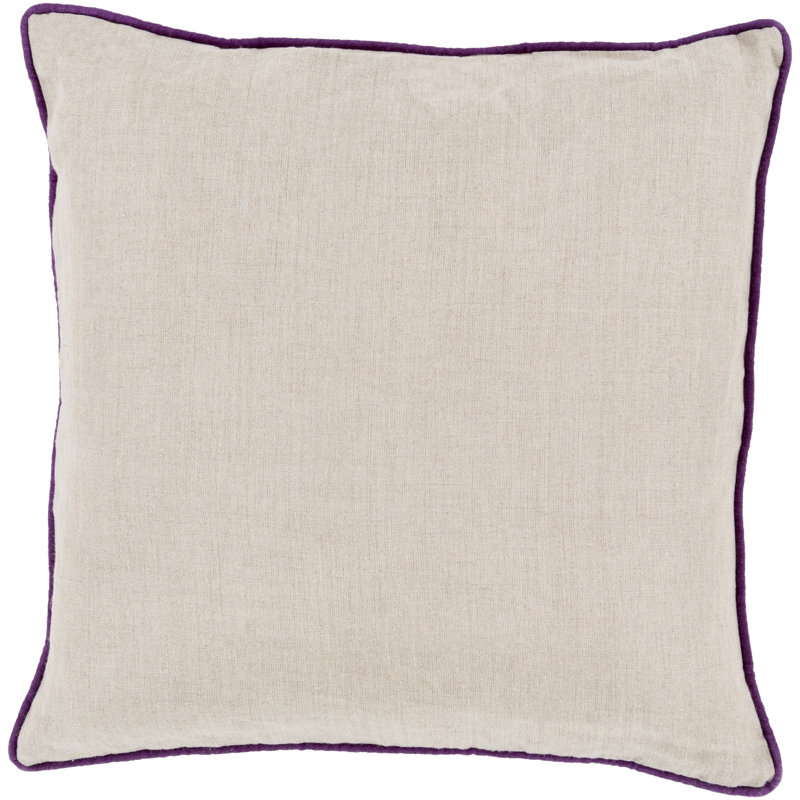 Lightle Reversible Throw Pillow, 22" x 22", Polyester, Purple