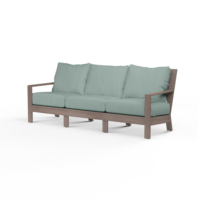 Canapé de patio avec coussins Sunbrella Laguna, SunbrellaMD Cast Mist