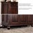 Dark-walnut Solid Wood Shoe Storage Bench