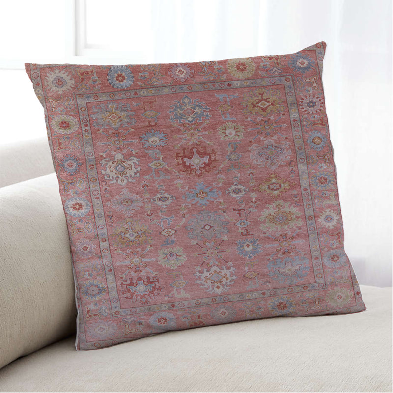 Damask Outdoor Throw Pillow